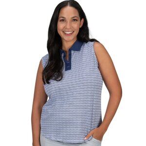 Nancy Lopez Women's PLUS Shift Sleeveless Golf Shirt - 1X